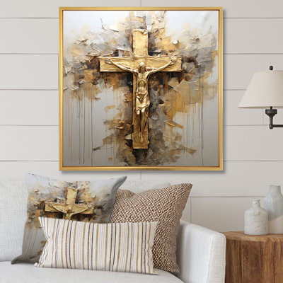 Minimalism Jesus Cross Religious I - Religious Landscape Wall Decor