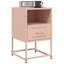 Angeliese 36cm W Steel Bedside Table-934719165