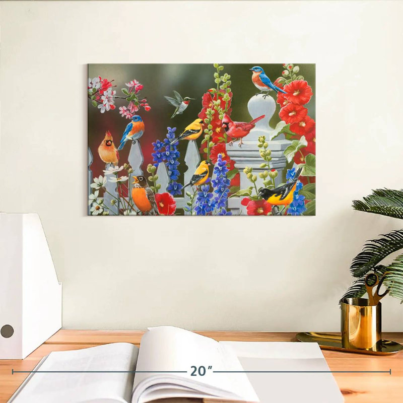 Birds Spring Summer Theme, 8" H x 12" W
