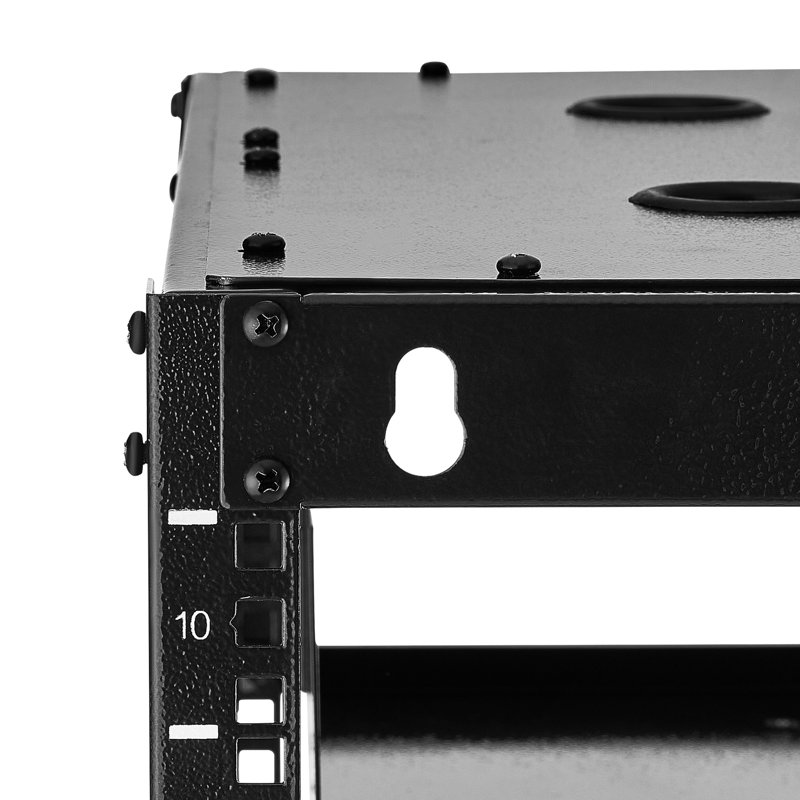 10U Open Frame Av Rack, 23 In Depth, Build, Wall Mounted Or Floor Standing, Accommodates It And Tools Network Optimized For Compact Spaces, Office Setups
