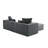 4-Piece Upholstered Gray Corduroy Modular Sectional Sofa with Movable Ottoman – Fully Compressed, No Assembly Required-1698555105