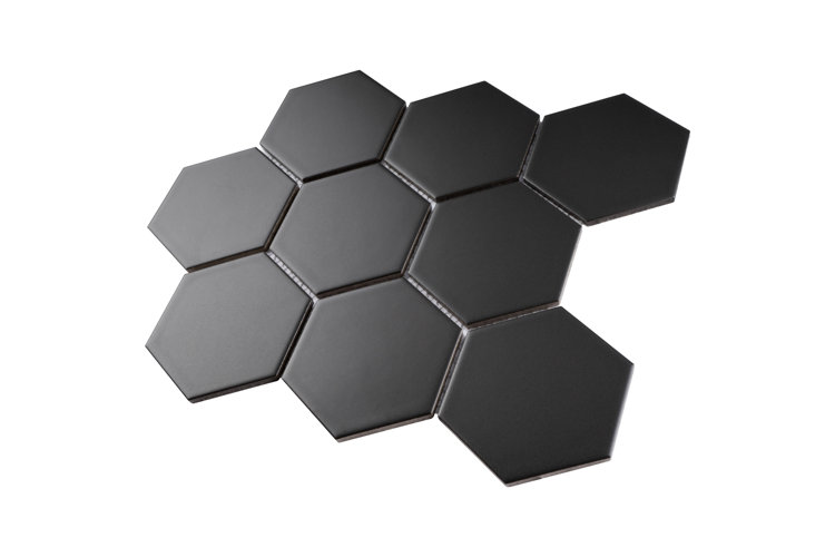 4" x 4" Porcelain Honeycomb Mosaic Wall & Floor Tile