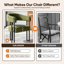 Fauteuil de salle à manger en velours capitonné - Chaises de cuisine d'une hauteur d'assise de 46 cm (ensemble de 4)-133258484-113257060