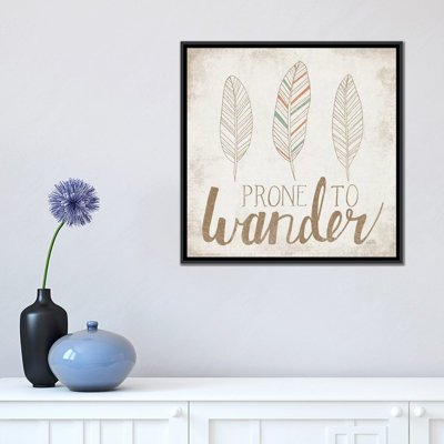 " Prone To Wander, Beige " by Laura Marshall