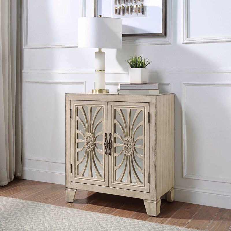 Console avec portes en miroir