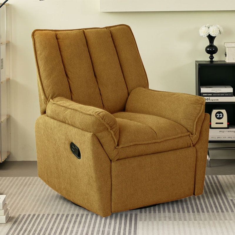 Simple fashion lazy home recliner, Yellow