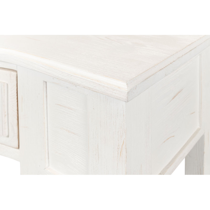 Madora 48'' W Solid Wood Console Table, White Traditional