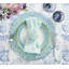 Ray Placemat in Periwinkle/Seafoam