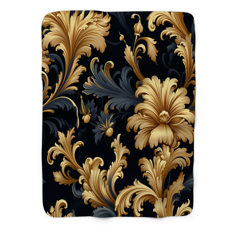 Ornate Baroque - 1 pièce Sherpa Premium, Grand lit