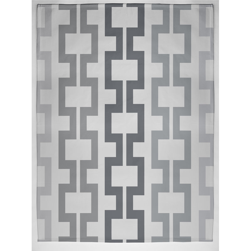 Blanche Plain Weave / Muslin Throw Blanket, Grey