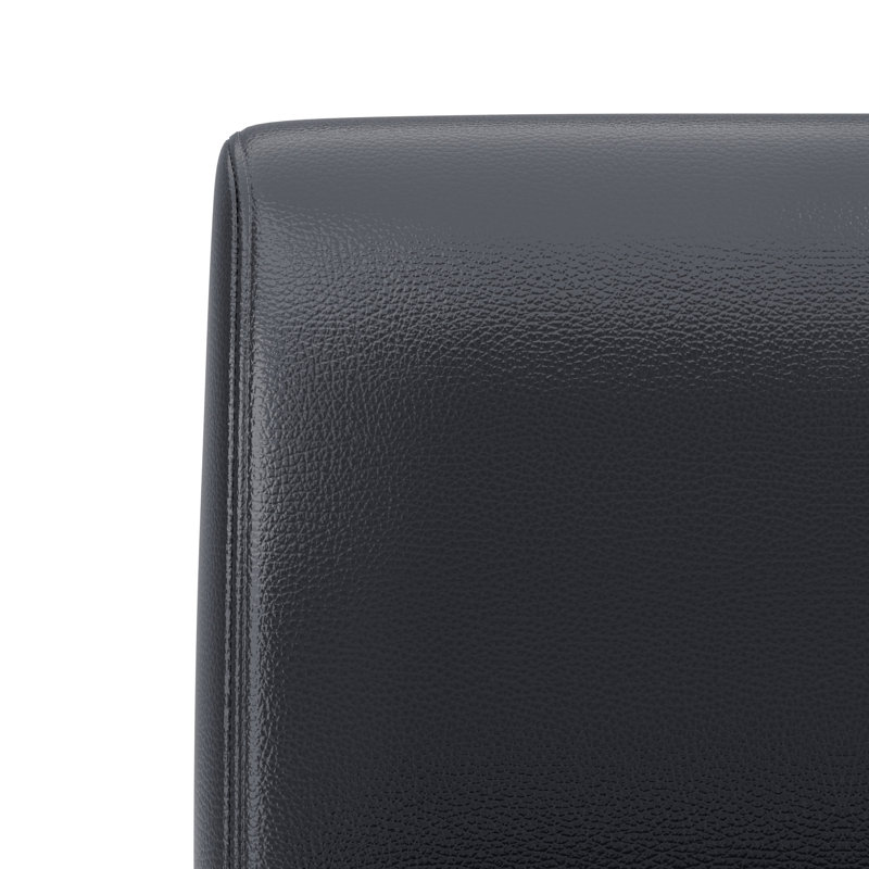 Tabouret pivotant en métal Wyndham, Noir, Noir