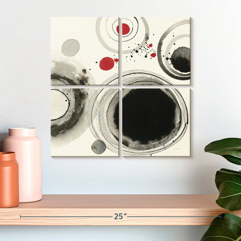 Avery Planetary With Red I, 18'' H x 18'' W