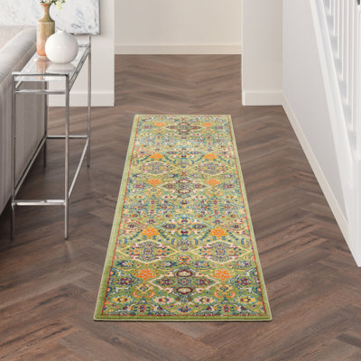 Tapis vert tissé à la machine