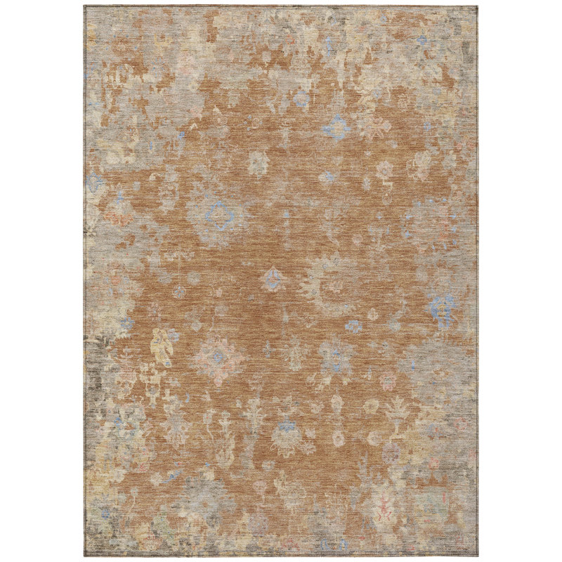 Machine Washable Indoor/Outdoor Chantille ACN2302 Global Rug, Rectangle 3' x 5'