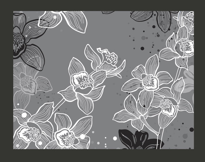 Winter Flora 270cm x 350cm Wallpaper, 300 cm x 231 cm