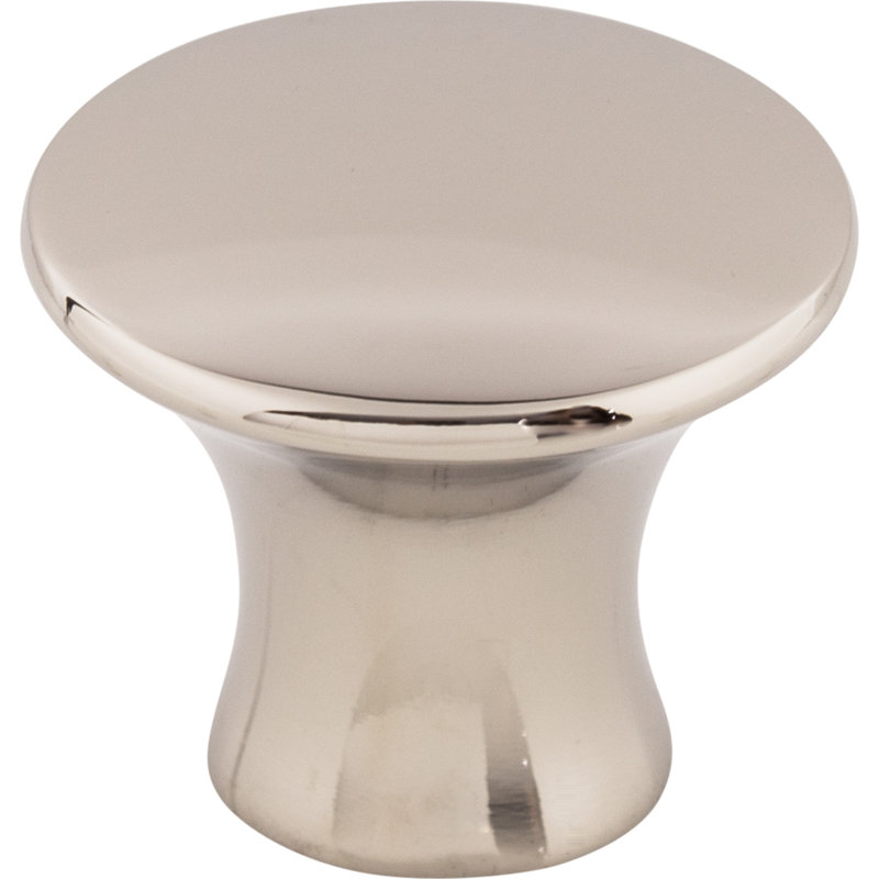 Oculus Round Knob, Polished Nickel, 1 5/16" Knob Diameter
