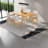 Space-saving Dining Table Set, Solid Wood & Upholstered Chairs, Modern Rustic For Kitchen