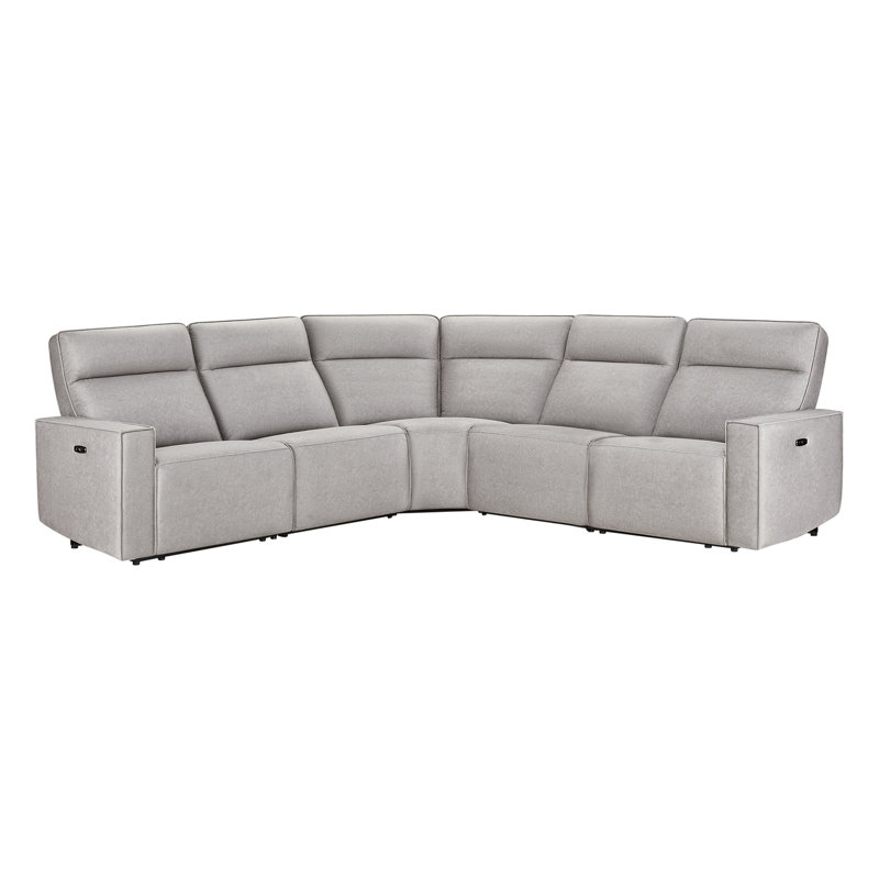 Canapé modulaire inclinable électrique 5 pièces Phillipsburg