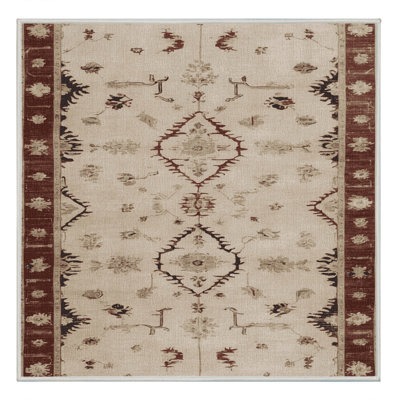 Tapis beige surteint lavable à la machine