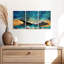 Lever de soleil abstrait 3 pièces-1181183862