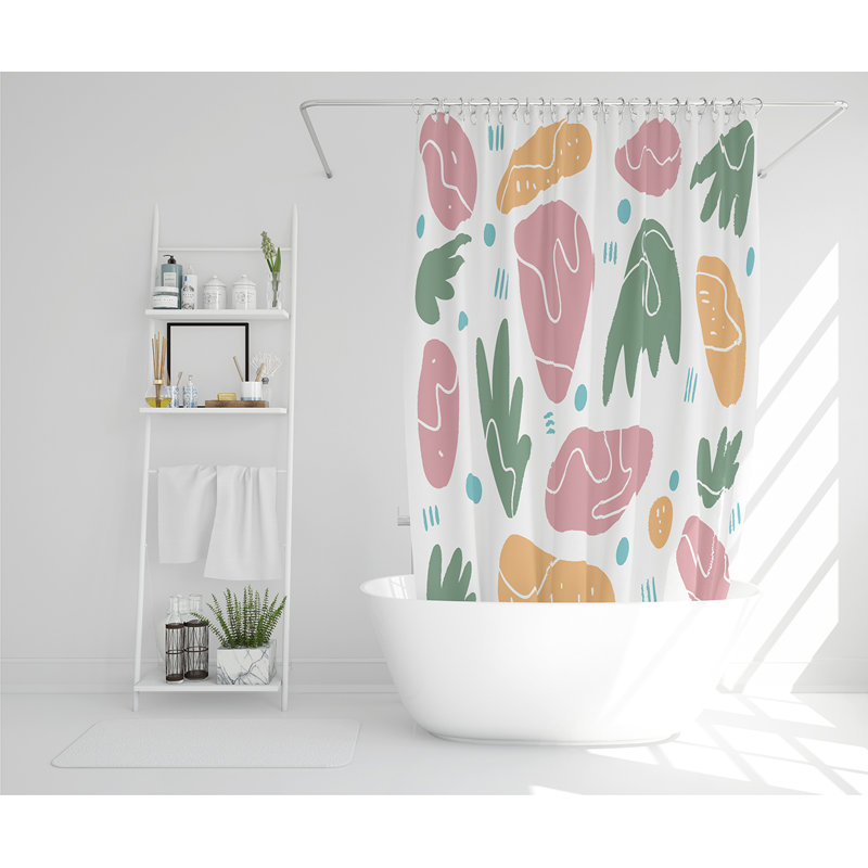 Elle-Ann 13 Piece Polyester Shower Curtain Set