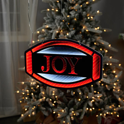 Enseigne lumineuse «Joy» Holiday L 15,74 po