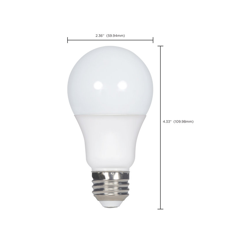 A19 DEL, ampoule, E26 / base moyenne (standard), 2700 K, 8.8, Non