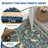  Washable Rugs for Living Room, Non Slip Floral Area Rugs, Low Pile Stain Resistant Botanical Bird Soft Carpet, Foldable Indoor Floor Mats for Bedroom, Nursery, Dining Room-144778613-146850942