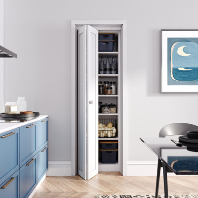 24'' x 80'' Solid + Manufactured Wood with Installation Hardware Kit without Installation Hardware Kit Bi-Fold Door