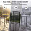 Tabouret de bar d'extérieur 26 po 2 personnes-74736851-74736862