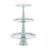 Aluminum Metal 3 Level Silver Tiered Server