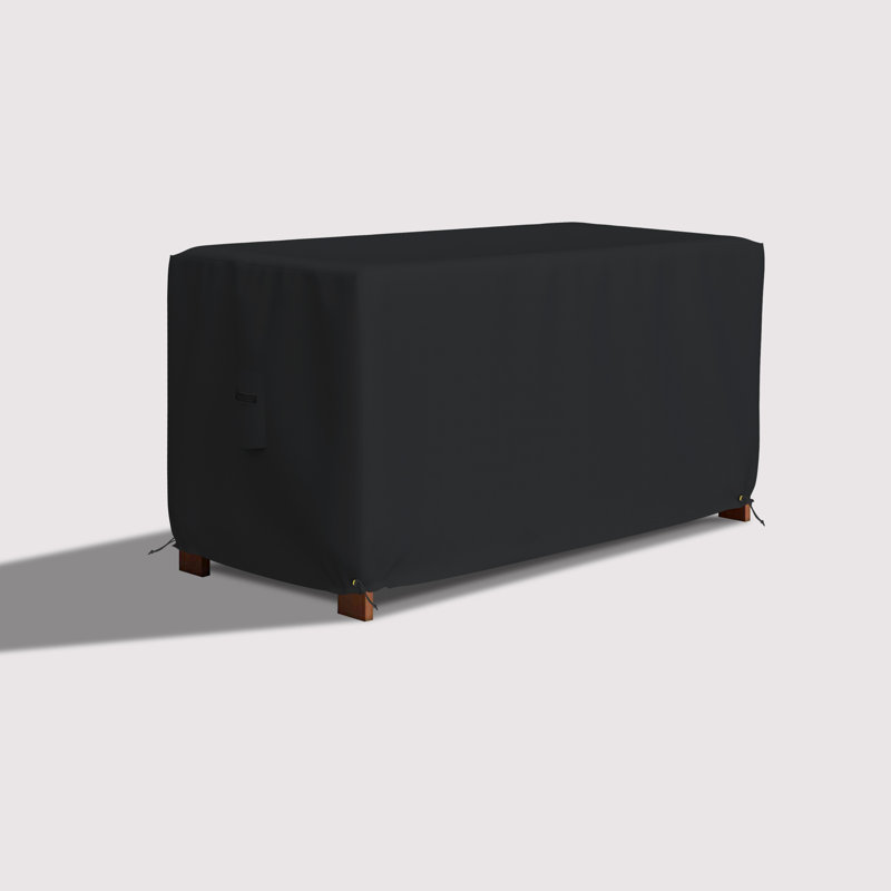 Devoko Heavy-Duty Waterproof Rectangle Ottoman Outdoor Deck Box Cover, DecksploreOutdoor Rectangle Storage Box Bench Patio Deck Box Cover
