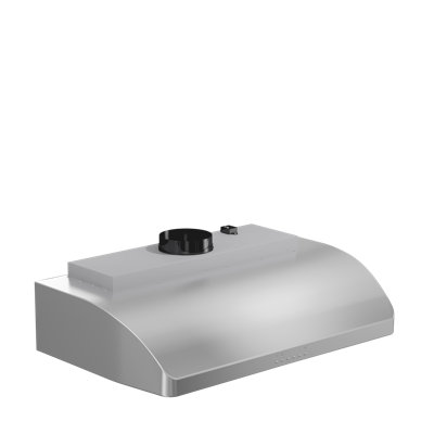 30" 600 CFM Ducted Under Cabinet Range Hood in Brushed Stainless Steel