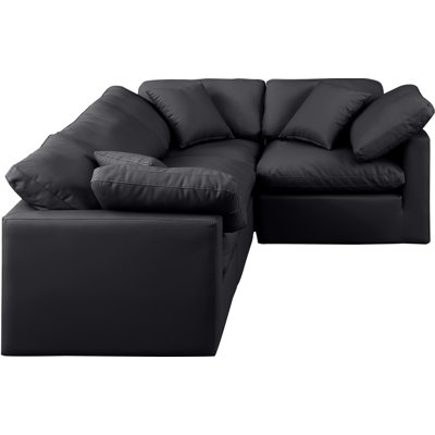 Canapé modulaire en similicuir 4 pièces Itala