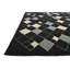 Tapis noir et blanc Kilim