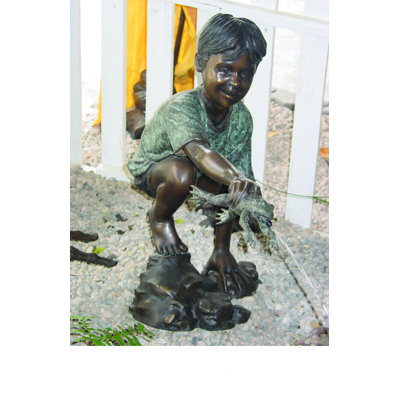 Outdoor Metal Weather Resistant Sculptural Fountain