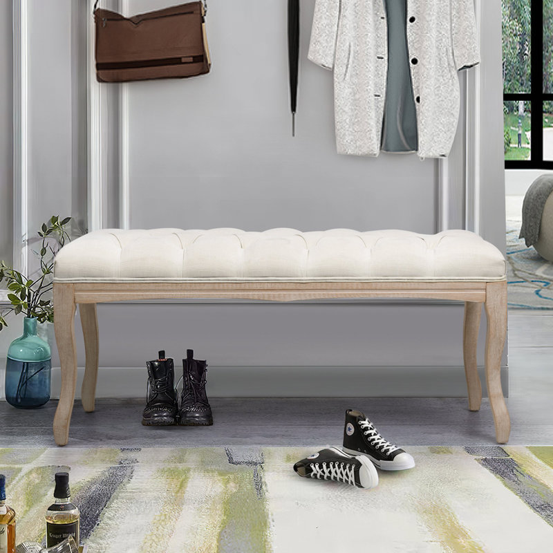 Audri Upholstered Bench, Beige