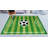 Furnish my Place Nicole 680 Strips Soccer Play Baby Rug for Kids Playroom | Bathroom & Kindergarten Classroom | Contemporary Design | Strips Rectangle | Green-939562835