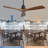 52Inch Outdoor Farmhouse Ceiling Fan With Remote Control Solid Wood Fan Blade Reversible Motor-1623065253-1623065255