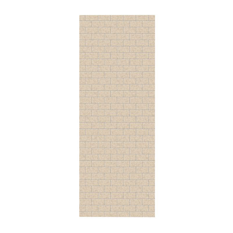 62'' W 0.25'' D 96'' H Glue Up Solid Surface Wall, Bermuda Sand,  96" H x 36" W x 0.25" D