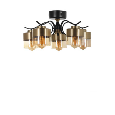 Glass Semi Flush Mount
