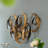 38.5x22x4.2" Seretha Gold Leaf Wall Décor