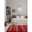 Tapis rouge foncé Mclellan Luribaft 4 pi 7 po x 6 pi 4 po
