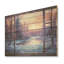 «Purple River Winter Windows II» - Paysage d'hiver sur bois-1442725541