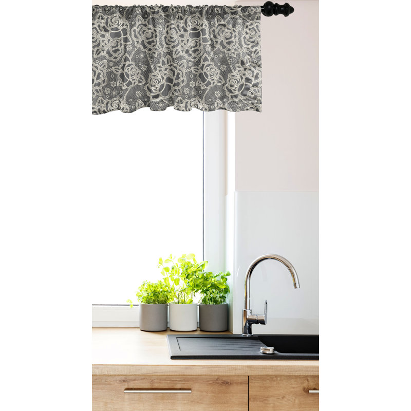 Ensemble de 2 cantonnières Ambesonne Jungle Tropical, L 54 po x L 12 po