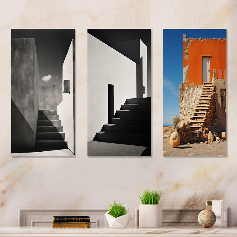 Pure Serenity Mimalisme, ensemble de 3 impressions de plantes, H 32 po x l 48 po