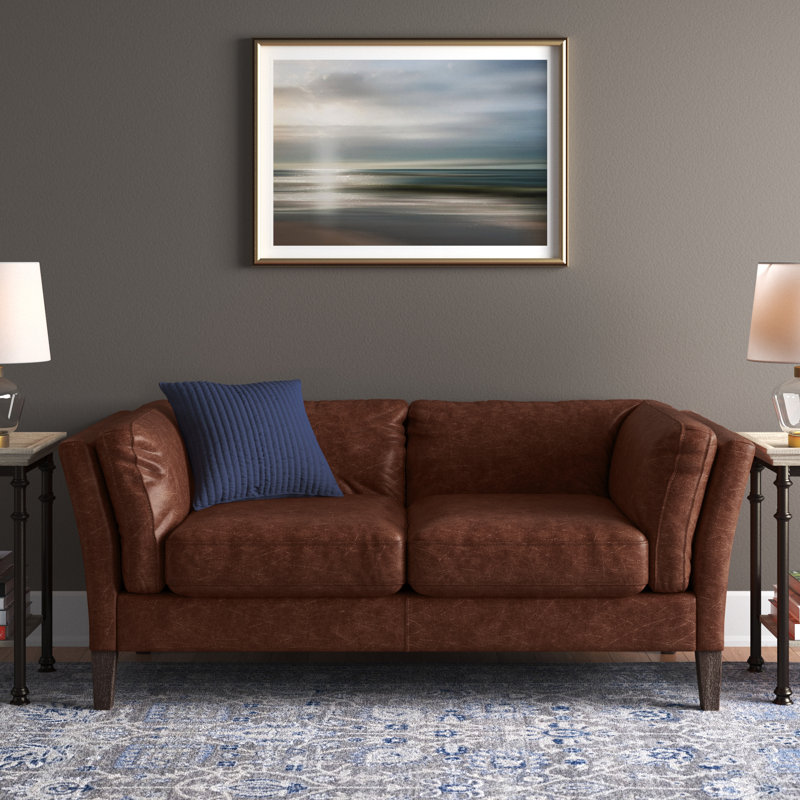 Hemenway 2 Seater Faux Leather Sofa