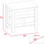 Collection White and Kitchen: îlot avec grande capacité de rangement et garde-manger: 40,5 po x P 27,5 po pour les 5 tablettes internes les plus efficaces