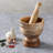 Wood Mortar And Pestle Set