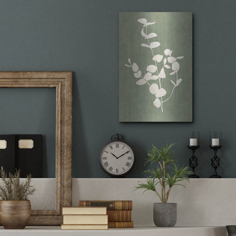 «Botanical Study 2 Neutral» par Julia Purinton, art mural en métal, H 16 po x l 12 po